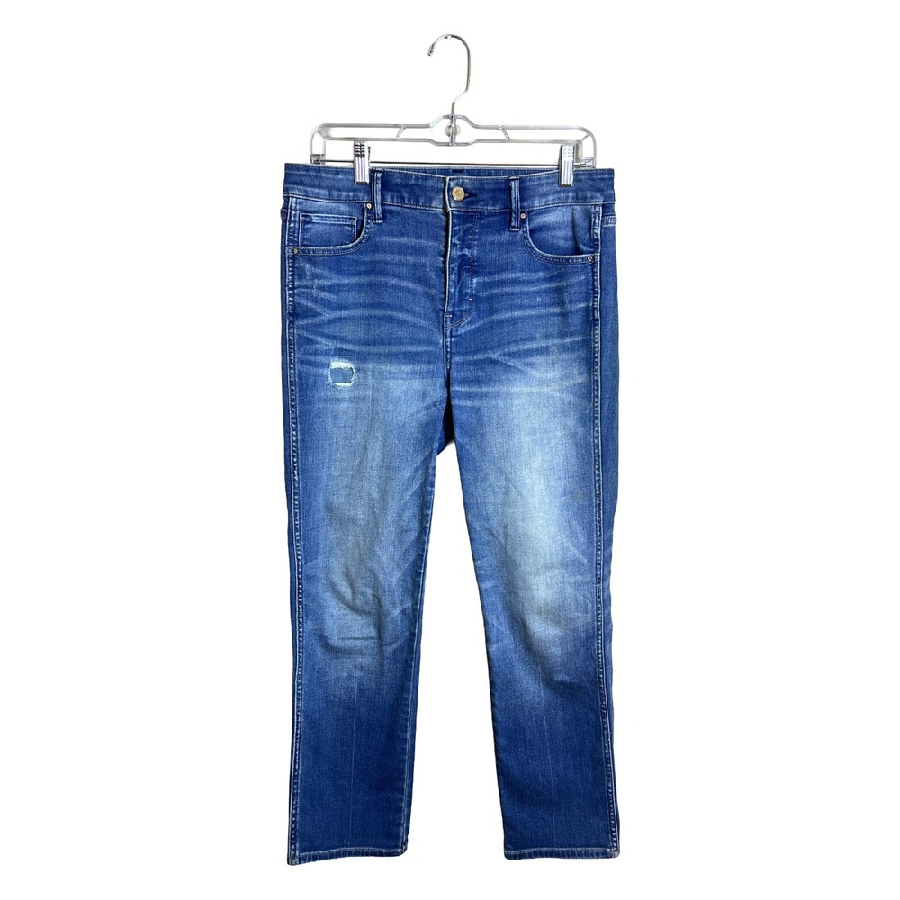 White House Black‎ Market Straight Crop Jeans Women's 30 High Rise Normcore